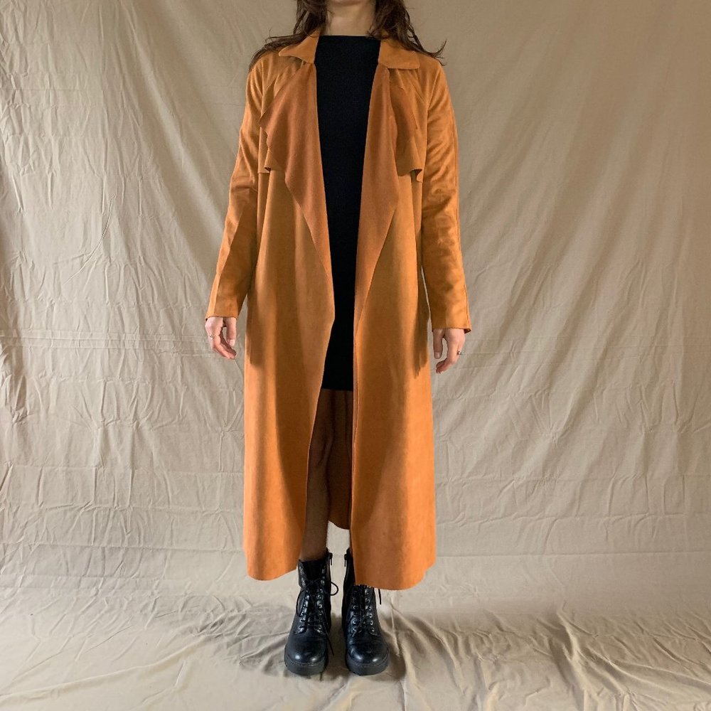 Velvet Orange Trenchcoat